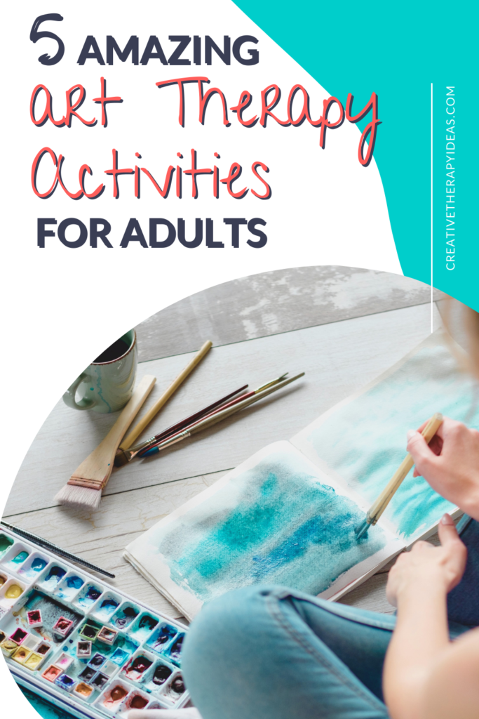 art therapy activities for adults pinterest pin