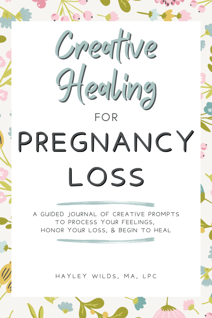 creative healing for pregnancy loss book guided journal grief journal book cover