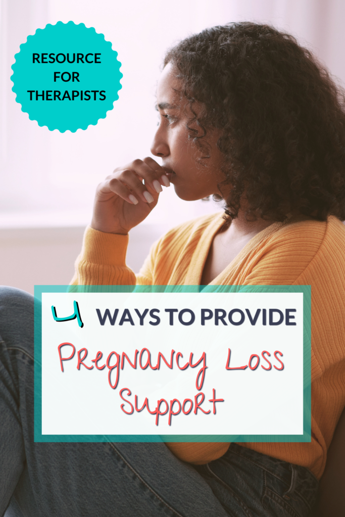 pregnancy loss support for therapists pin