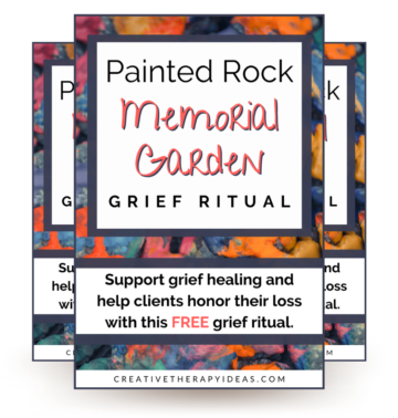 rock garden art therapy activity and grief ritual