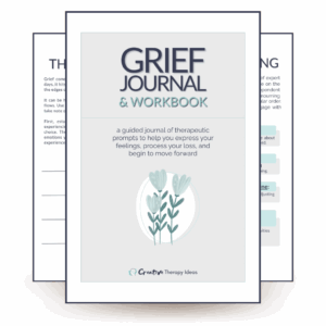 grief journal and workbook for grief healing and grief therapy printable and digital grief journal