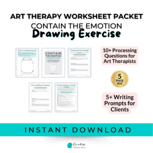 art therapy worksheet packet