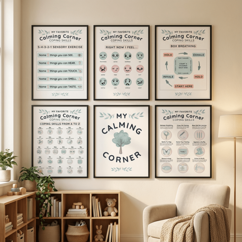 calm down corner posters bundle