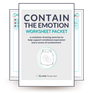 art therapy contain the emotion drawing exercise worksheet packet